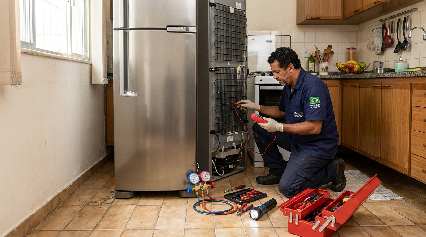 Técnico de geladeira perto de mim em Guarulhos‑SP